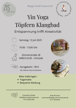 Yin Yoga Töpfern Klangbad
